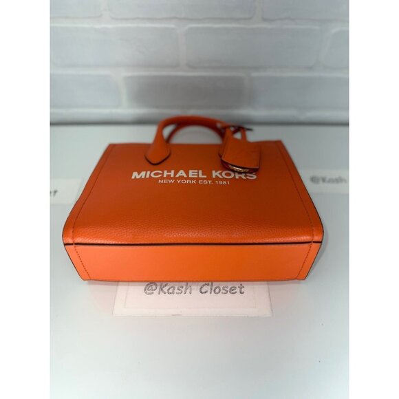 Michael Kors tote mirella small shopper top zip handbag crossbody poppy multi - Picture 6 of 11